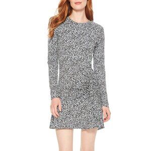 NWT Parker Women's Rhea Animal Print Ruched Casual Dress Size Medium